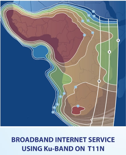 Broadband Internet Service using Ku-Band on T11N
